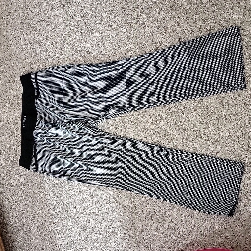 NY & Co 7th Ave black/white work pant